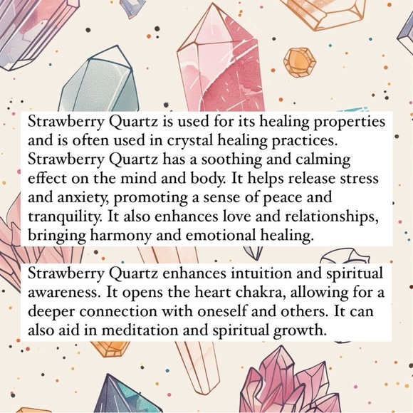 Strawberry Quartz Bracelet 8mm - Picture 5 of 6